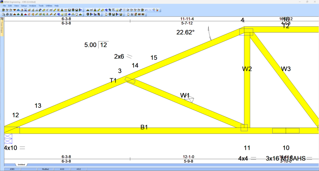 truss pitch